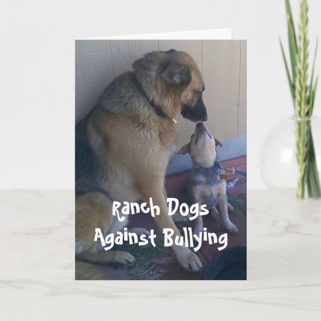 Tarjeta Perros del rancho contra tiranizar - Parenting del (Anverso)