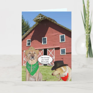 Tarjeta Perros divertidos de personalizable, te extrañamos