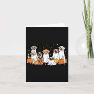 Tarjeta Perros Fantasmas Perritos Divertidos Disfrazados D