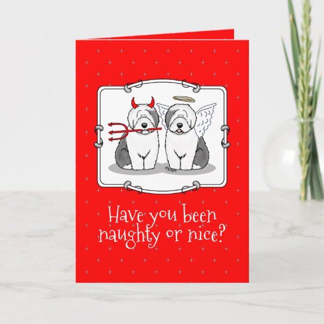Tarjeta Perros ingleses tristes y bonitos (Grey 1) (Anverso)