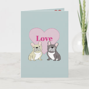 Tarjeta Perros lindos Aman