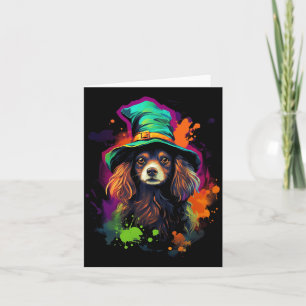 Tarjeta Perros Westi de Halloween Perro de Halloween Masco
