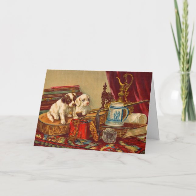 Tarjeta Perros y cosas para cachorros de Victoria (Anverso)