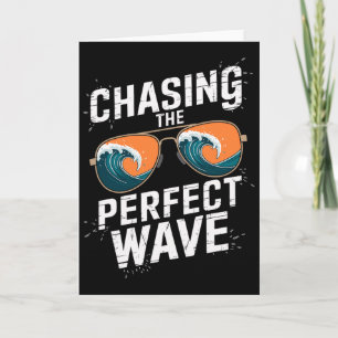Tarjeta Persiguiendo La Ola Perfecta De Surf - Aventura En