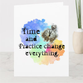 Tarjeta Persistencia y estímulo de la nube arco iris