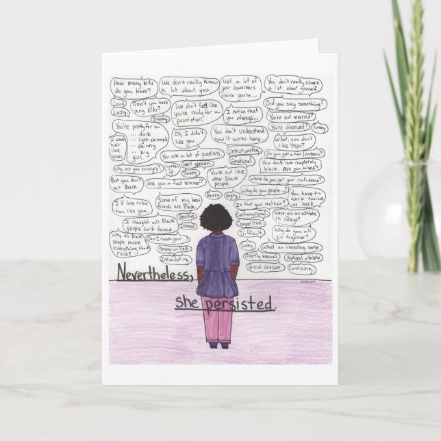 Tarjeta Persistía (Negro) (Anverso)