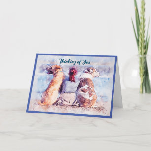 Tarjeta Persona con sus perros