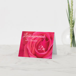 Tarjeta Persona de cariño con dos letras: Él!