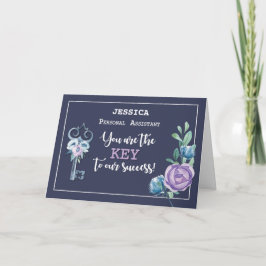 Tarjeta Persona de nombre personalizado Asistente Administ