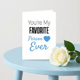 Tarjeta Persona favorita personalizada