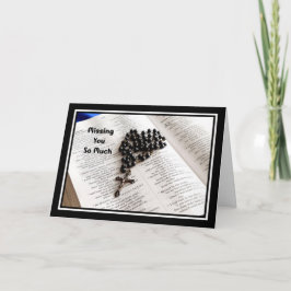 Tarjeta Persona religiosa del servicio militar que le falt