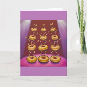 Tarjeta Personajes De Aroma De Danza De Donuts