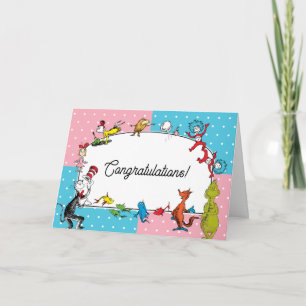 Tarjeta Personajes de Libros de Dr. Seuss Felicitaciones
