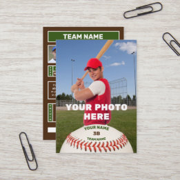 Tarjeta personal de béisbol (estadísticas personal