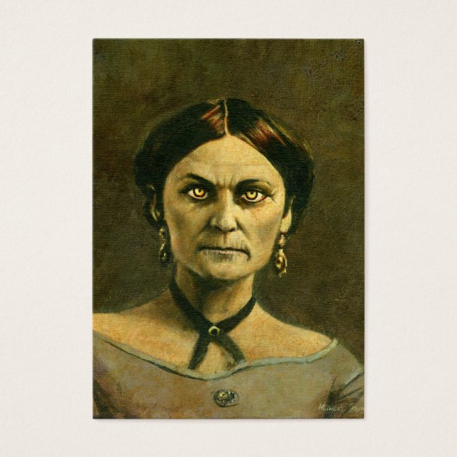 Tarjeta personal de Victorian Zombie Lady ACEO (Frente)
