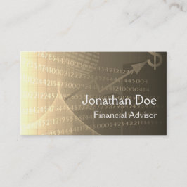 Tarjeta personal del asesor financiero