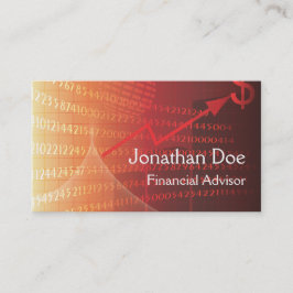 Tarjeta personal del asesor financiero