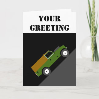 Tarjeta Personalice los saludos clásicos de Land Rover de