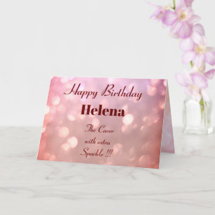 Tarjeta Personalised Carer Birthday Card