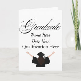 Tarjeta Personalised Graduation Name, Custom Gift for her