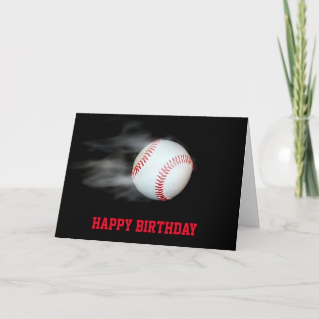 Tarjeta Personaliza al jugador del equipo de béisbol Pitch (Anverso)