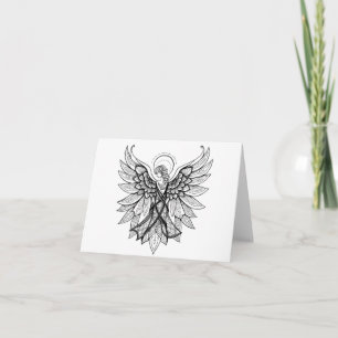 Tarjeta PERSONALIZA Boceto de Ángel