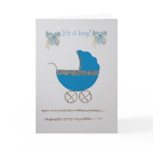 Personaliza el coche de bebé azul dorado