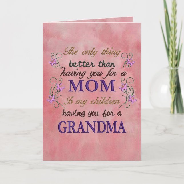 Tarjeta Personaliza el cumpleaños o el día de la madre (Anverso)