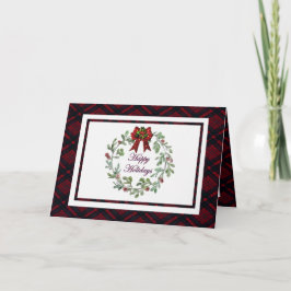 Tarjeta Personaliza Felices Fiestas Rojas Jugadas