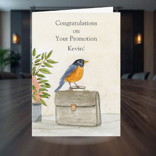 Tarjeta Personaliza Felicitaciones Nueva Promoción Robin
