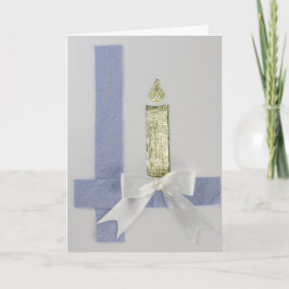 Tarjeta Personaliza la vela Gold, la proa blanca y la cint