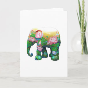 Tarjeta Personaliza las flores de la selva africana de saf