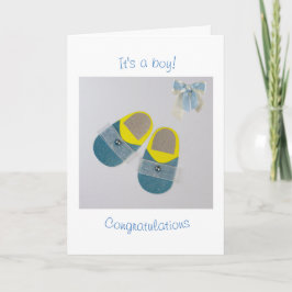 Tarjeta Personaliza las zapatillas de bebé