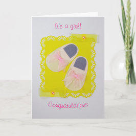 Tarjeta Personaliza las zapatillas de bebé personalizadas