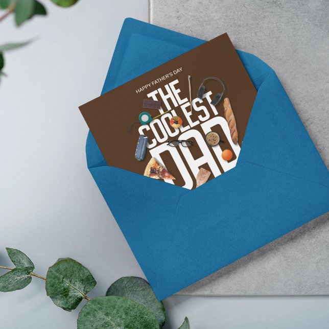 Tarjeta Personaliza moderno El papá más genial de todos lo (Subido por el creador)