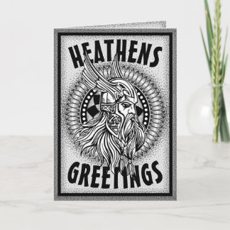 Tarjeta Personaliza Viking Heathens Greetings