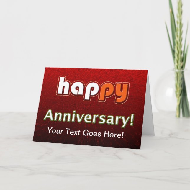 Tarjeta Personalizable Aniversario del Empleado (Anverso)
