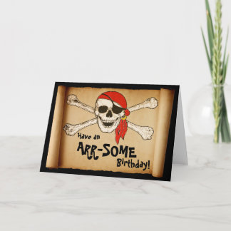Tarjeta Personalizable ARR-SOME Pirate Skull
