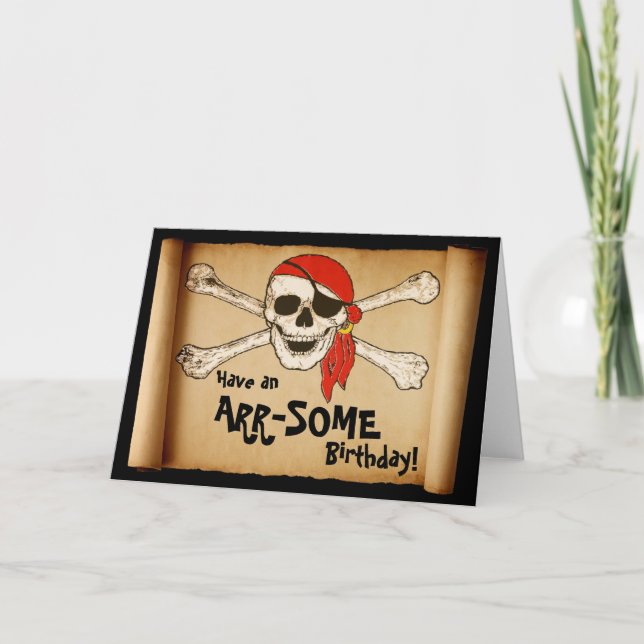 Tarjeta Personalizable ARR-SOME Pirate Skull (Anverso)