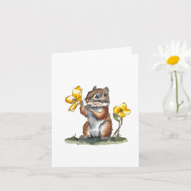 Tarjeta Personalizable Chipmunk (Planta pequeña)