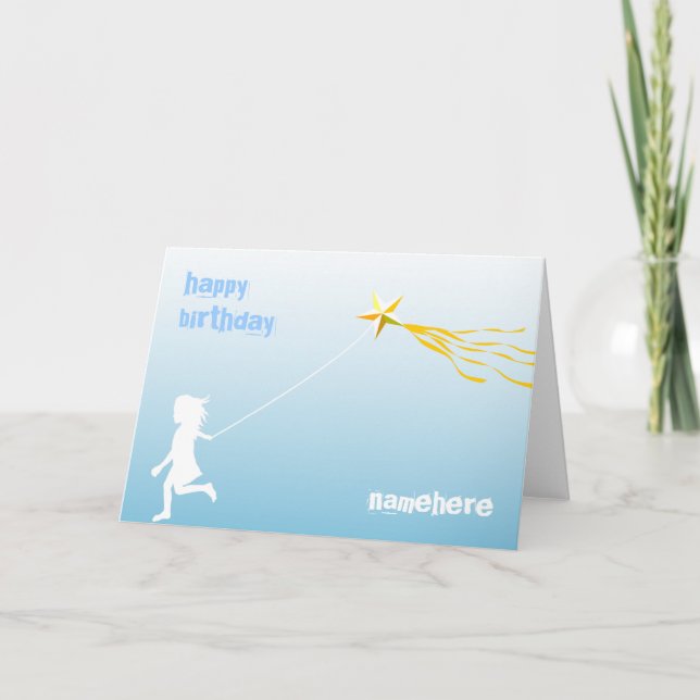Tarjeta Personalizable: Corredor de la cometa (Anverso)