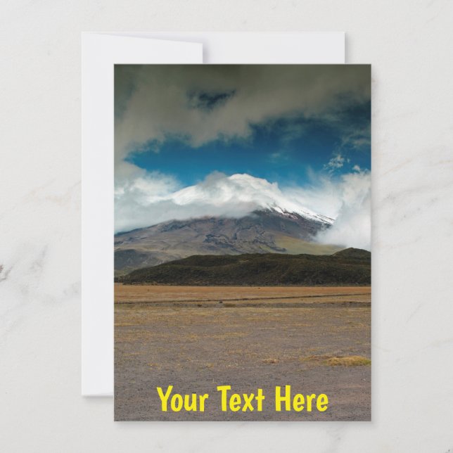 Tarjeta personalizable Cotopaxi, Ecuador (Anverso)