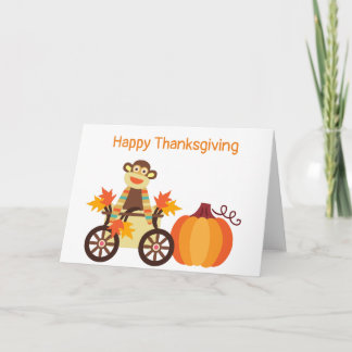 Tarjeta Personalizable de Acción de Gracias de Whimsical S