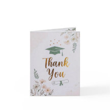 Tarjeta personalizable de agradecimiento para grad
