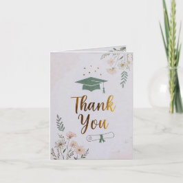 Tarjeta personalizable de agradecimiento para grad