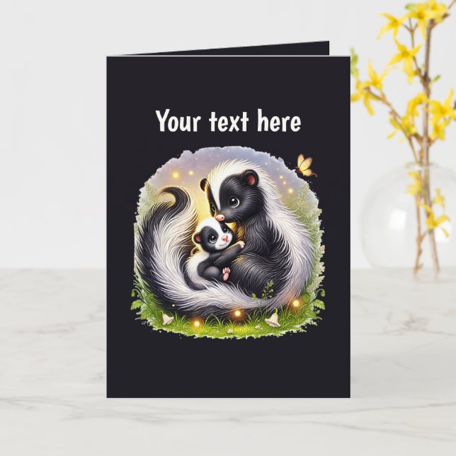 Tarjeta Personalizable de bebé de mamá lindo (flor amarilla)