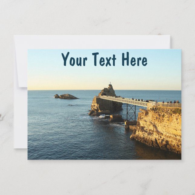 Tarjeta personalizable de Biarritz (Anverso)