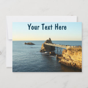 Tarjeta personalizable de Biarritz
