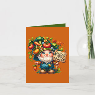 Tarjeta Personalizable de bienvenida Cute Garden fiesta