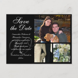 Tarjeta personalizable de boda para guardar la fec